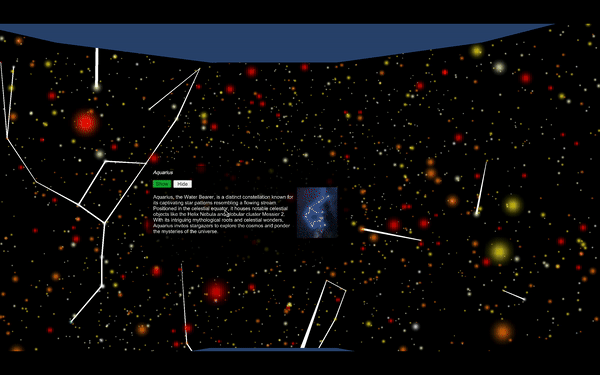 aquarius constellation highlighting