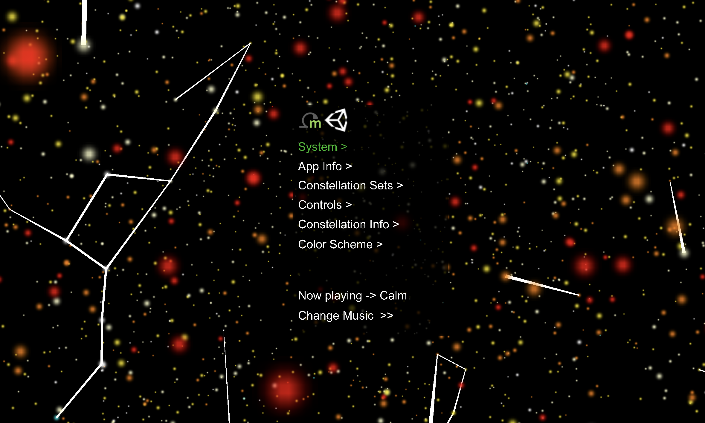 main menu